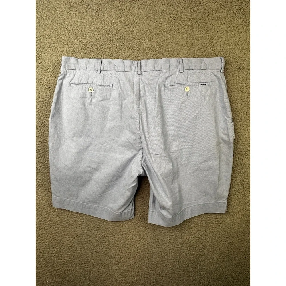 Polo Ralph Lauren Shorts Mens 40 Blue Striped Stretch Straight Fit Chino 9